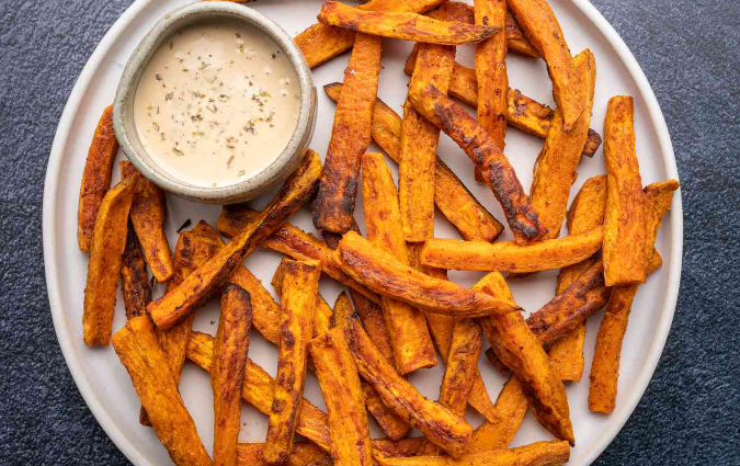 this image shows Easy Sweet Potato Fries