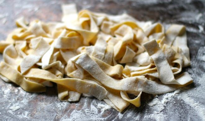 this image shows fresh pasta