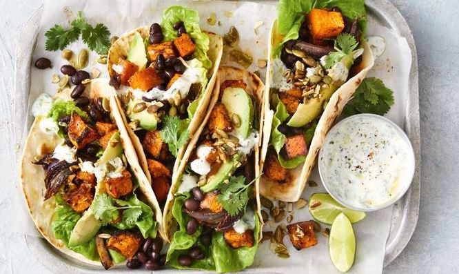 this image shows Vegetarian Tacos